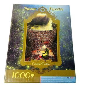 Collection Pavilion 1000 Piece Puzzle Bookshelf Canal Book Lover Fantasy NEW